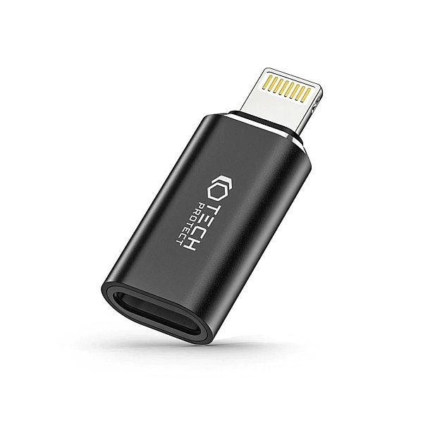 Adapter Tech-Protect UltraBoost Lightning (męski) / USB-C (żeński) - c