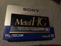 Kaseta w folii do video 8 Sony Metal HG SP-90