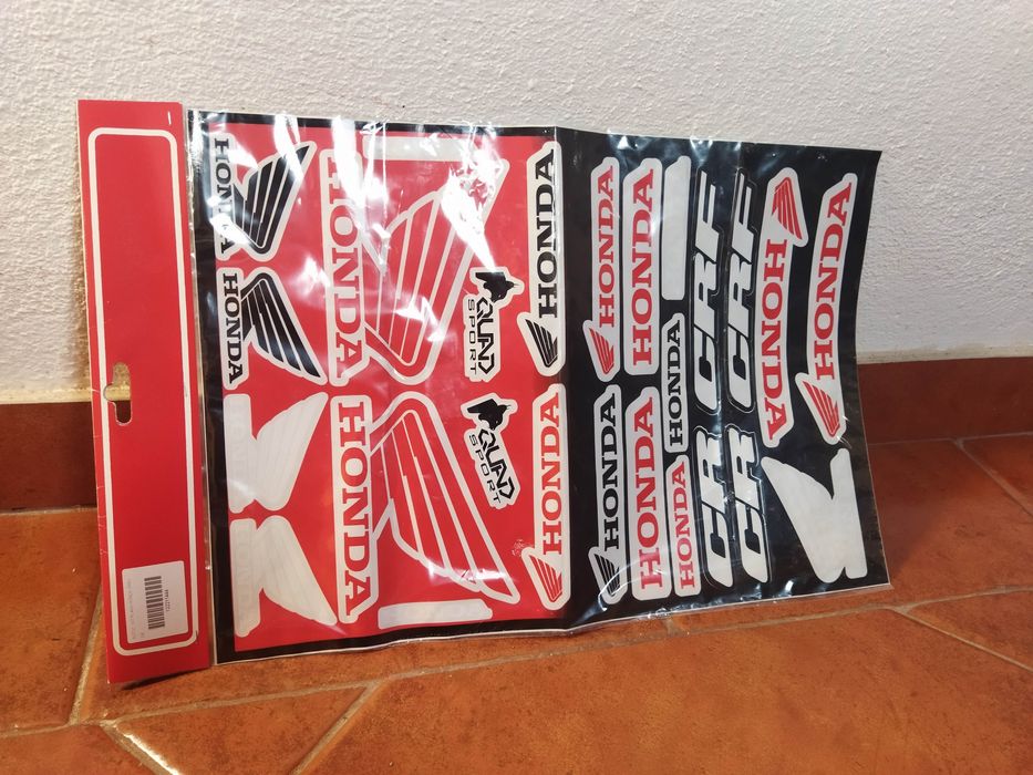 2 kit de plásticos Honda CR CRF, polisport, carnagens, escape, velas