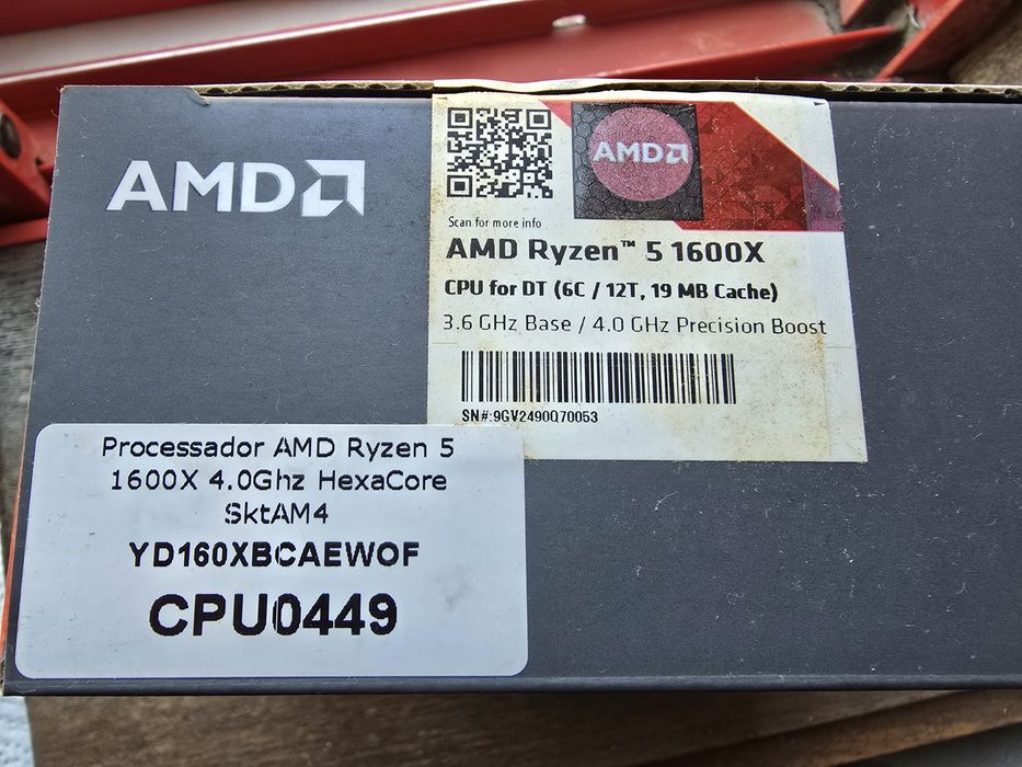Processador AMD Ryzen 5 1600X AM4
