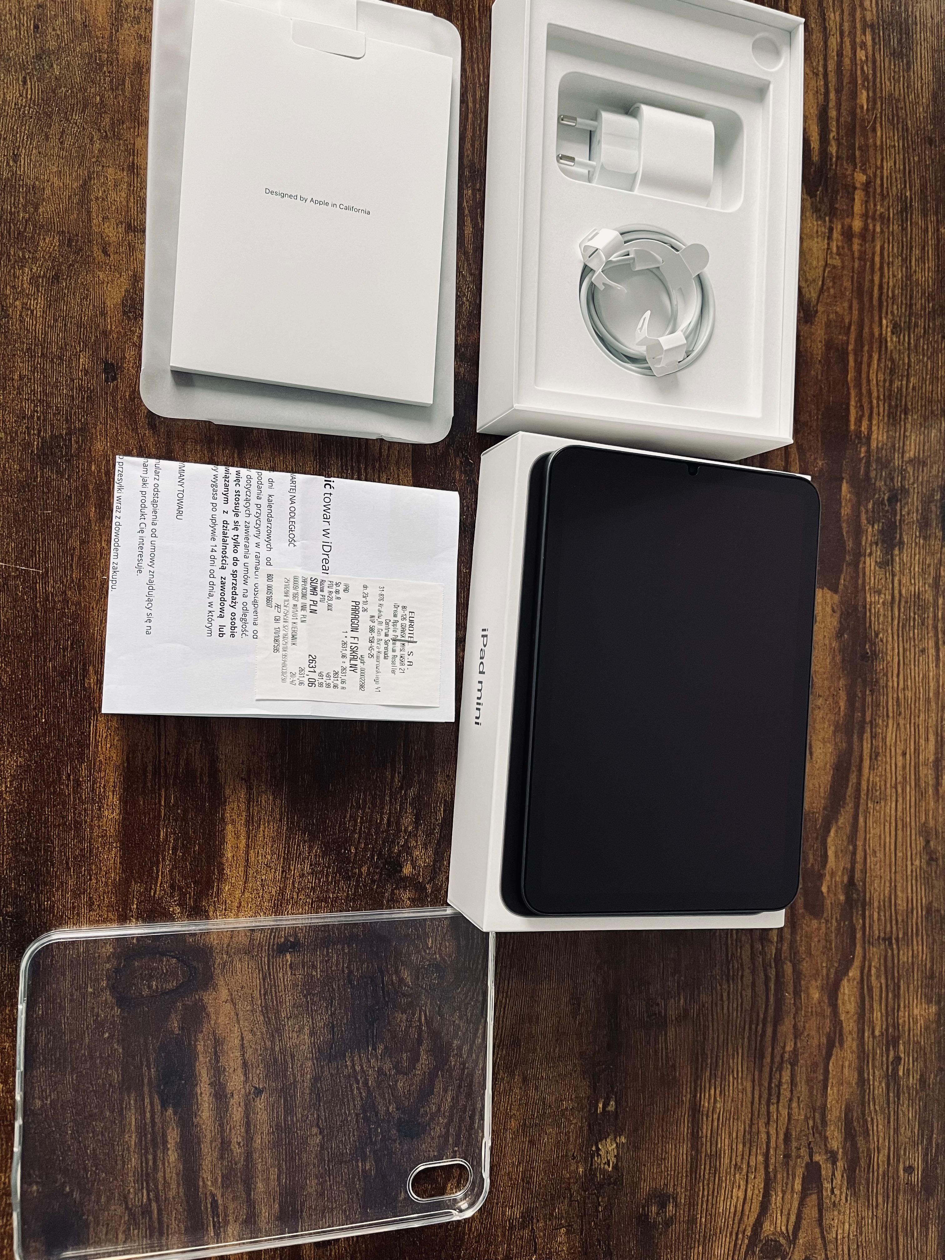 iPad mini 6, gwarancja, 64gb, wifi+etui+paperlike, folia, jak nowy