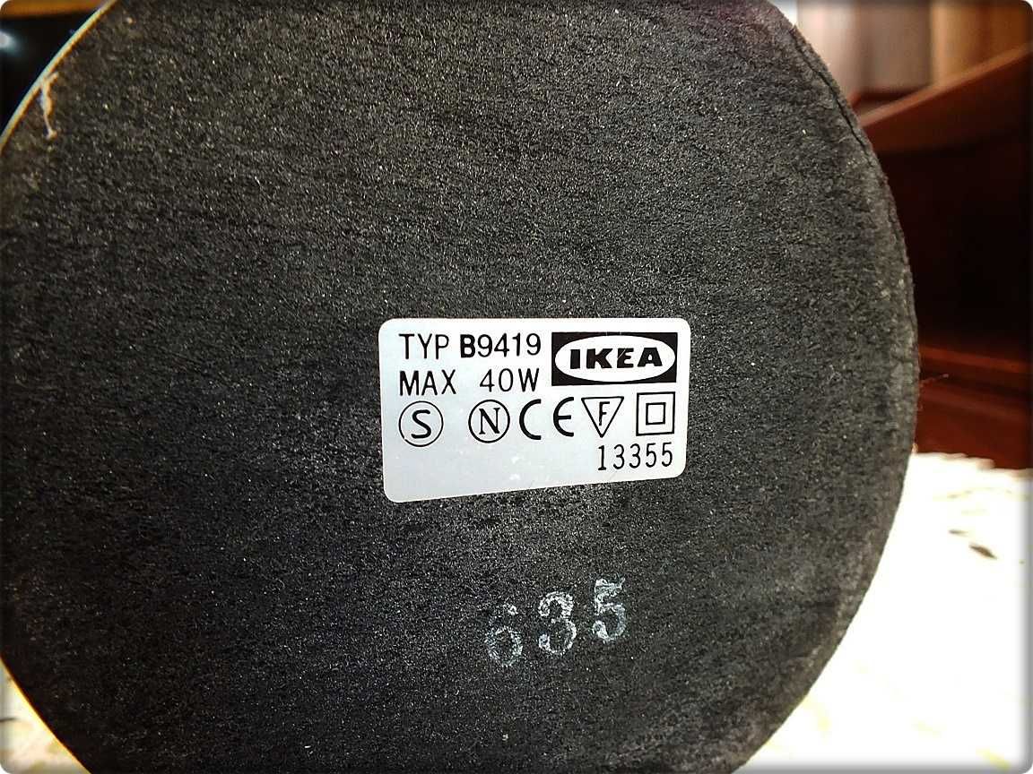 Lampa / Lampka stołowa / nocna Kryolit IKEA Biała Space age PRL