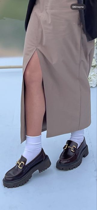 Шкіряні жіночі лофери