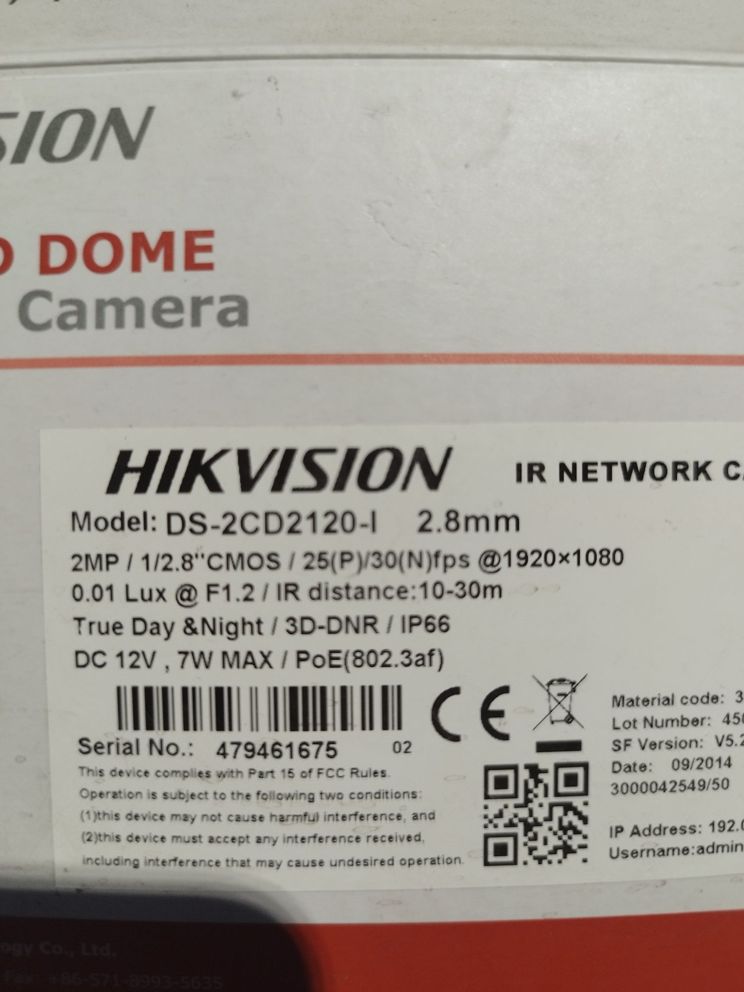 Kamera IP HIKVISION DS-2CD2120-I(2.8mm)