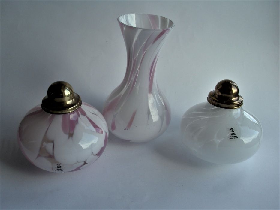 Skandynawskie szkło lampka olejowa ,wazon