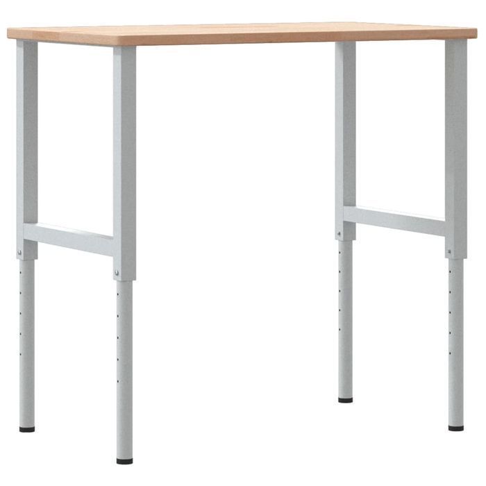 Vidaxl Stolik Roboczy, 100X60X(71,5-98) Cm, Drewno Dębowe, Prostokątny