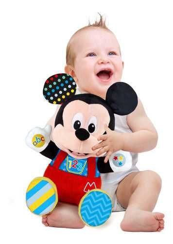 Peluche interativo Baby Mickey Miminhos e Aprende, Clementoni. NOVO