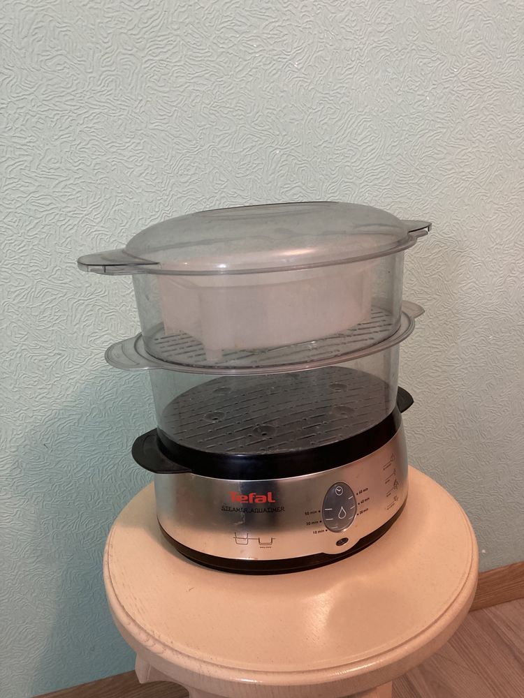 Пароварка Tefal VC100930 Steamer Aquatimer, Тефаль рабочая