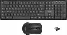 Zestaw klawiatura i mysz APM czarny Układ FR AZERTY