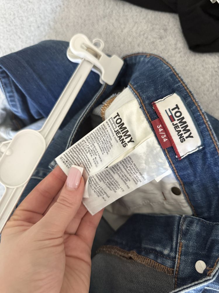 Tommy Hilfiger straight  w34spodnie jeansowe boyfriendy joggery męskie