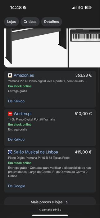 Piano Yamaha p145b como novo isso cerca de 10 vezes