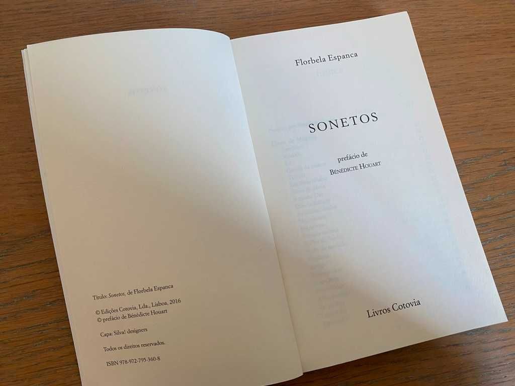 Livro “Sonetos”, de Florbela Espanca
