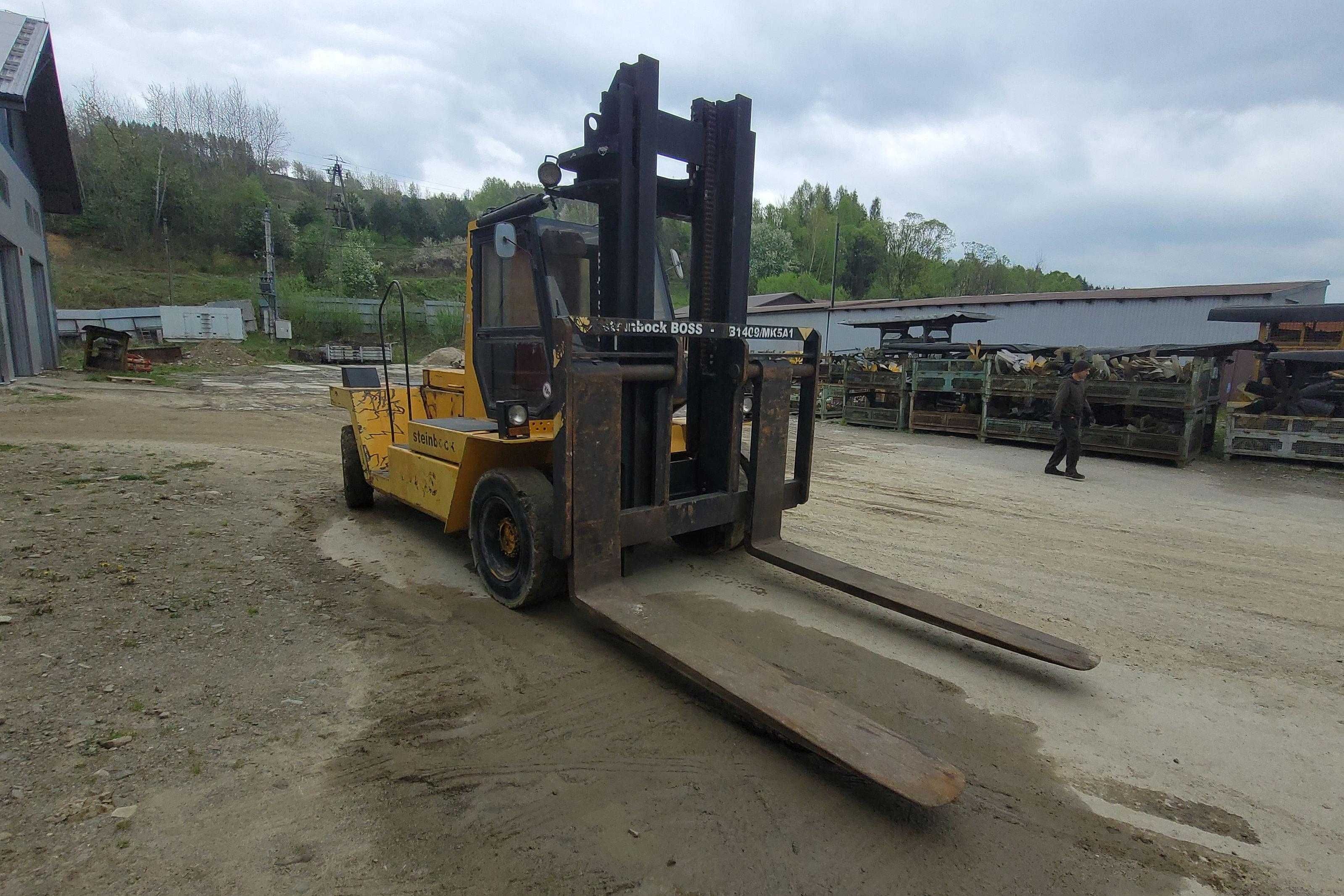 Wózek widłowy Steibock Boss B1409. Silnik Perkins. 14 ton udźwigu.