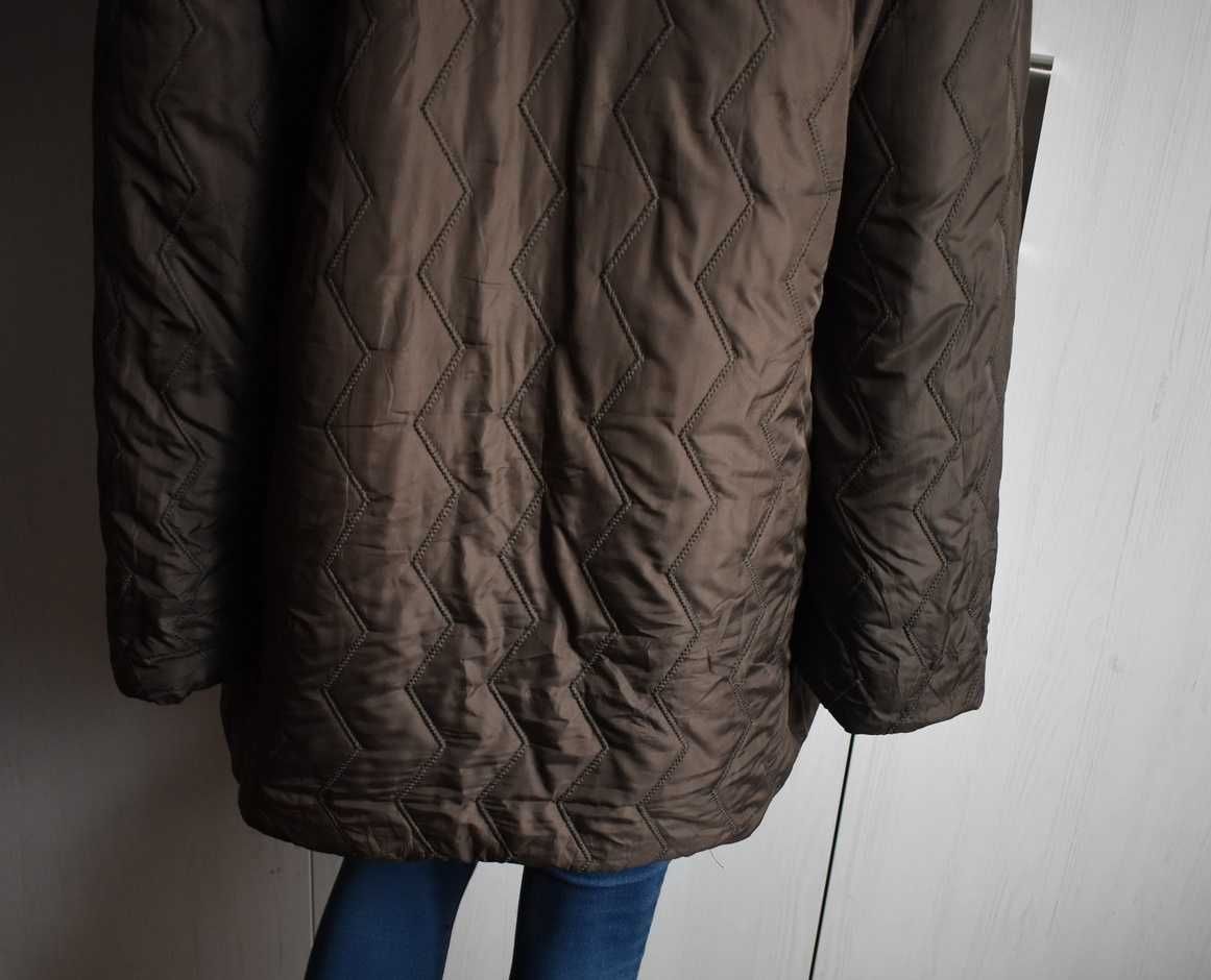 Kurtka zimowa 3XL 46 ocieplana pikowana zimę ciepła prosta elegancka
