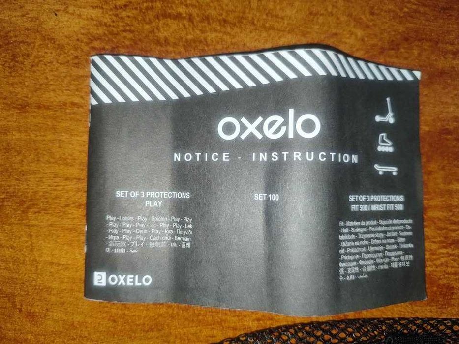 Oxelo joelheiras/cotoveleiras/luvas criança