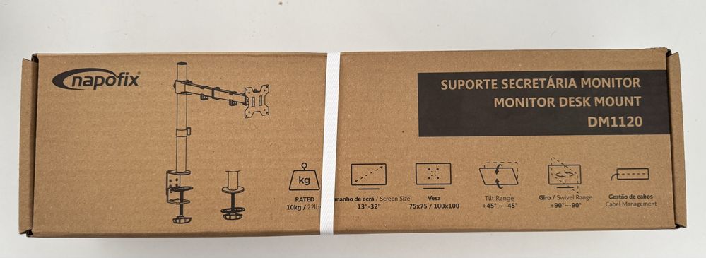 Suporte Secretaria Monitor Desk Mount DM1120 Napofix