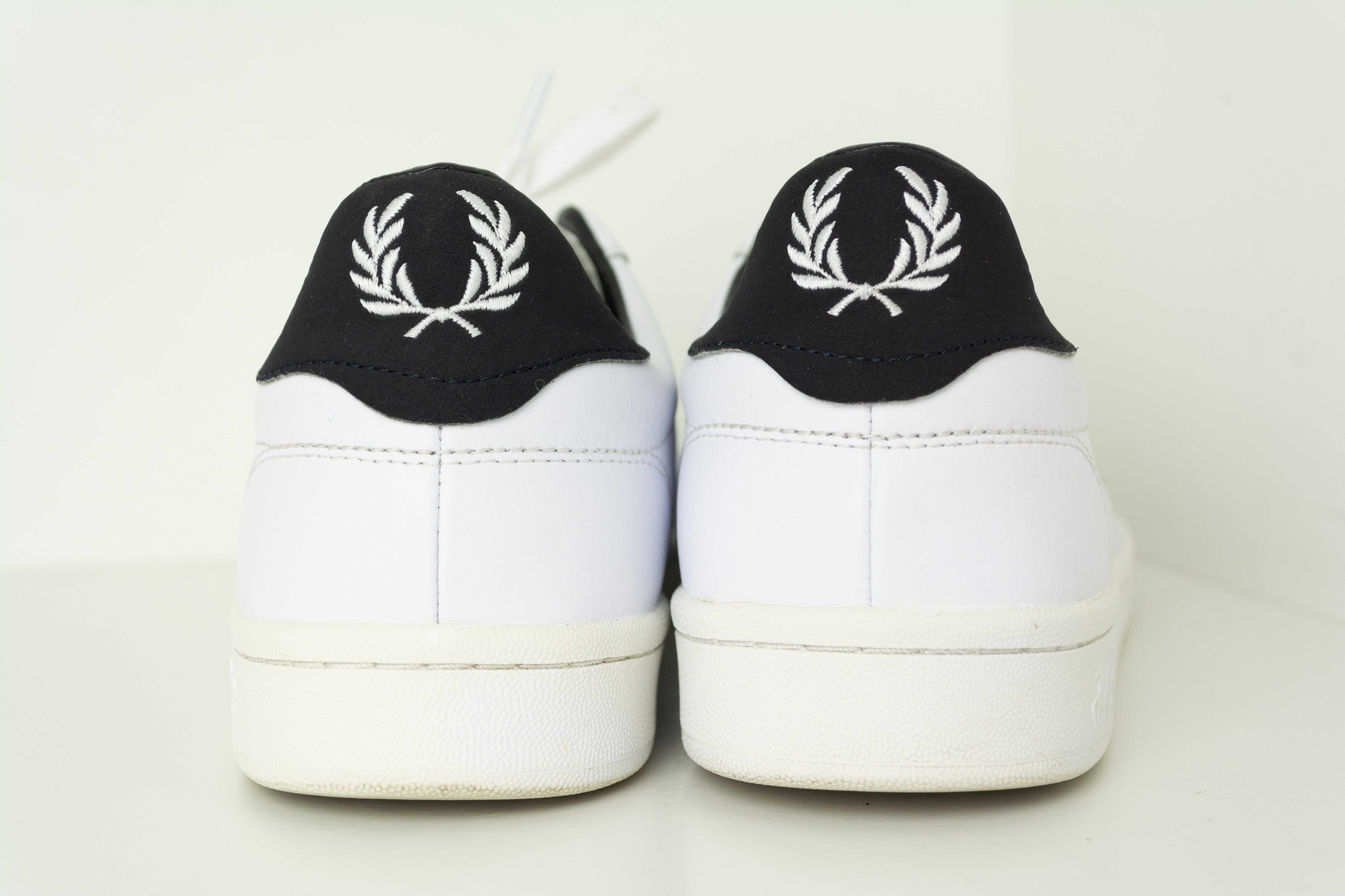 Fred Perry białe skórzane adidasy sneaker casual streetwear punk  oi