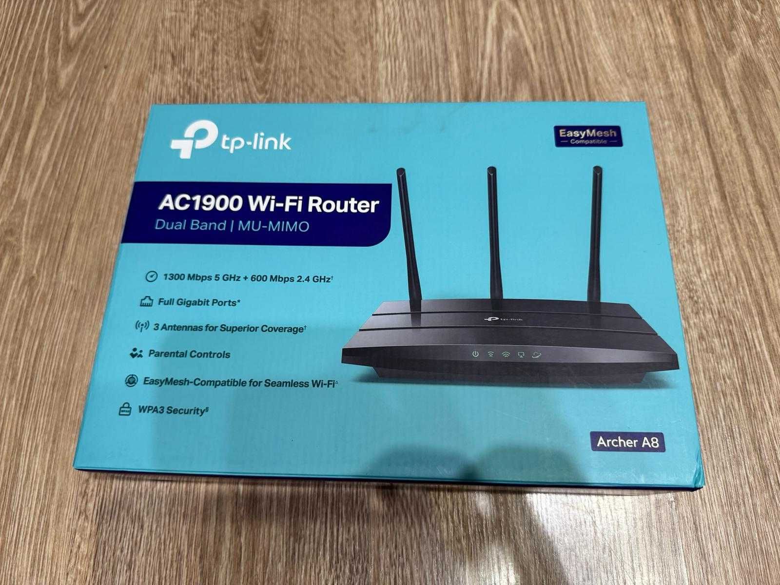 Роутер TP-Link Archer A8 AC1900 1900Мбіт/с 2.4 ГГц/5 ГГц MU-MIMO