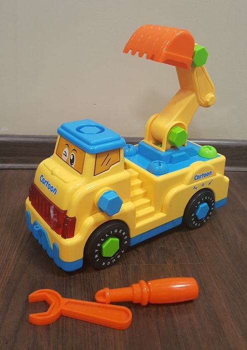 Машинка конструктор Екскаватор (музика, світло, інструменти)