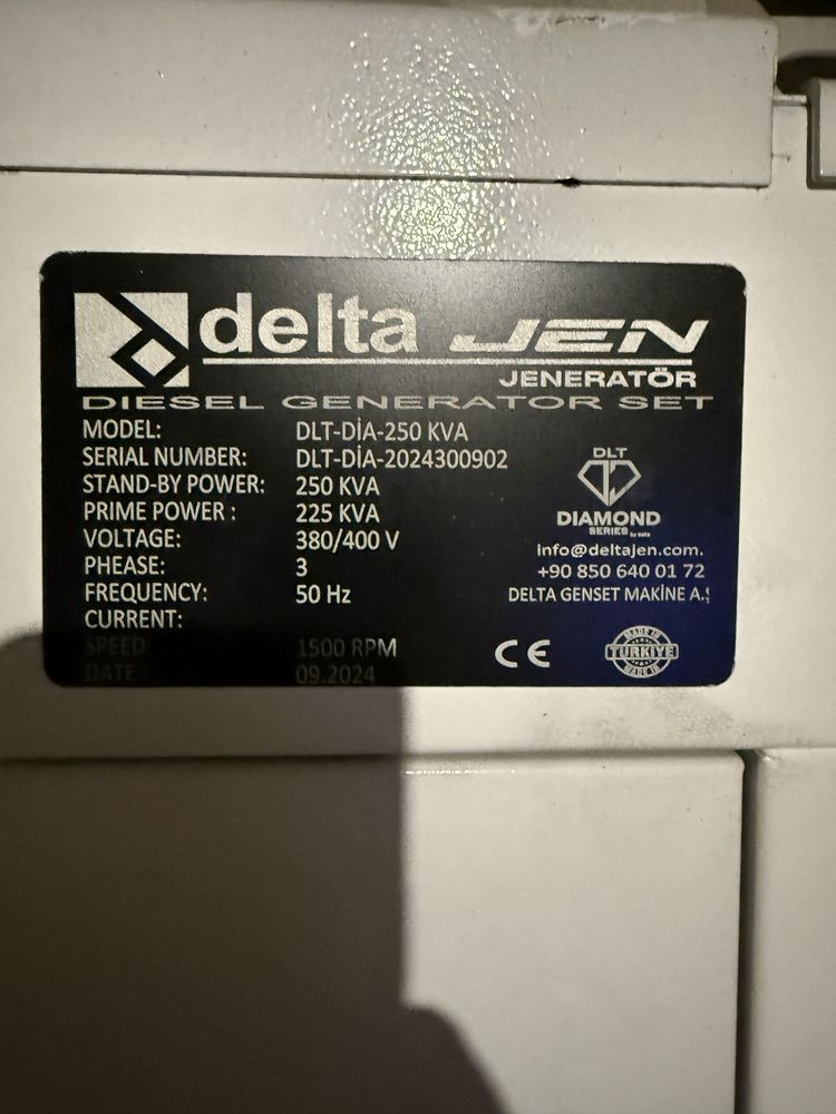 Продам дизельный гениратор 250 KVA