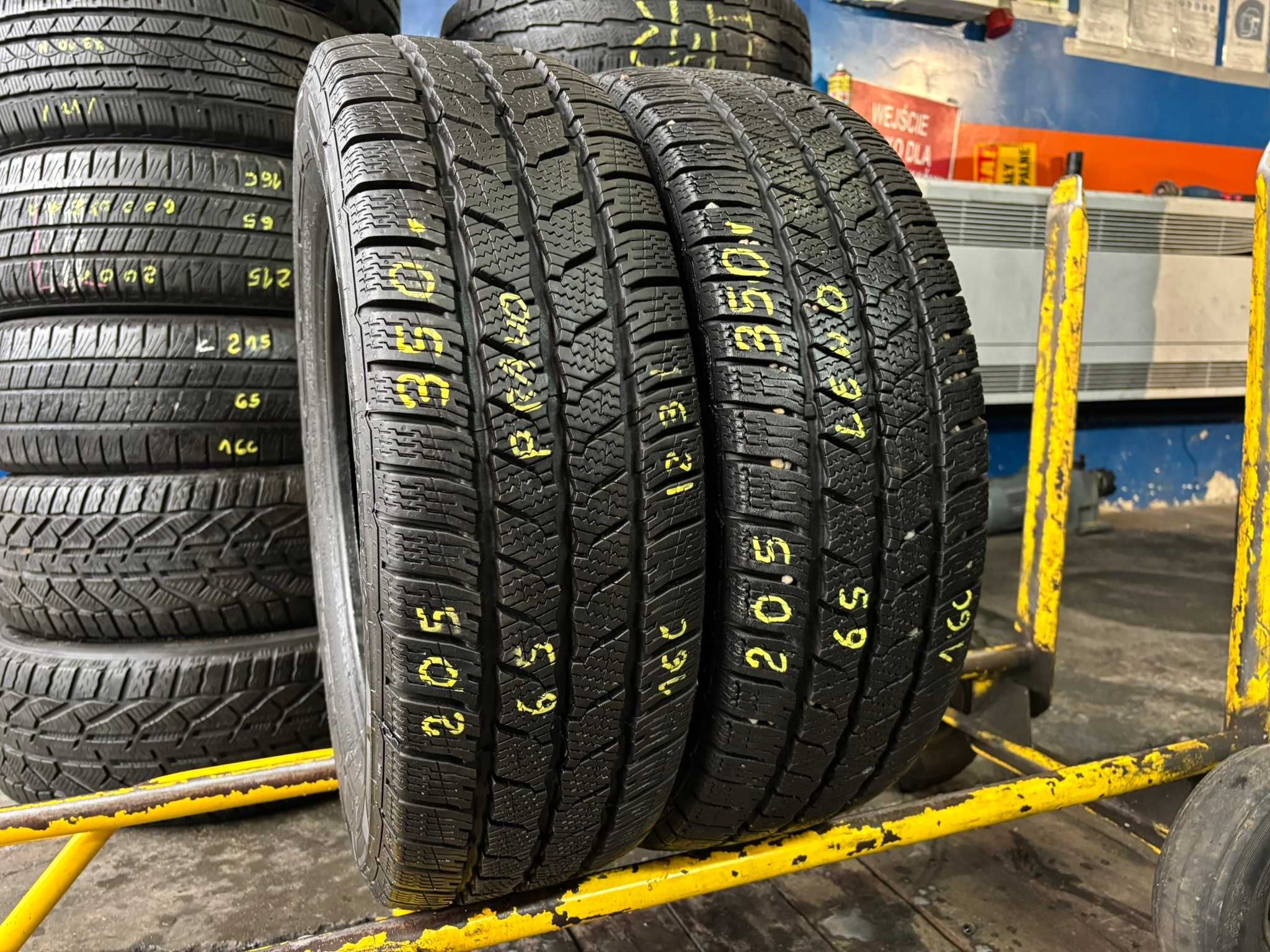 2X Opony Zimowe 205/65R16C CONTINENTAL VanContactWinter 10MM 2023R