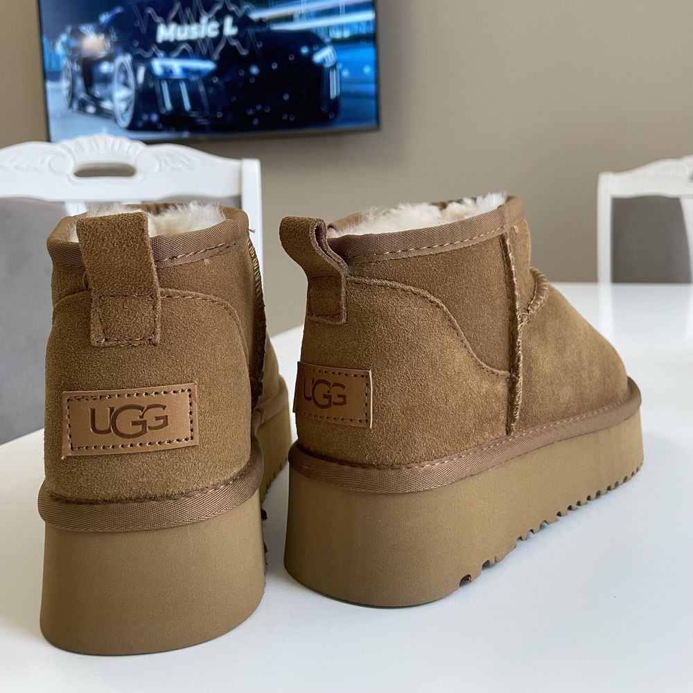 UGG Mini натуральні рижі/коричневі 38 (24,5 см) ЛЮКС