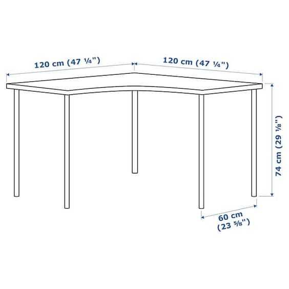 Secretária de canto LINNMON IKEA