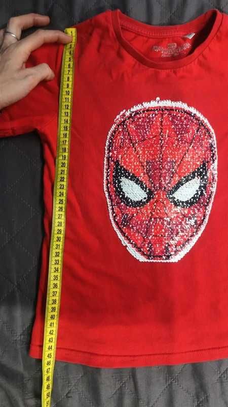 Podkoszulek Spider man iron Man 128 cekiny Marvel