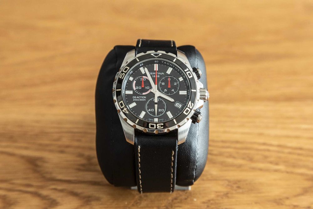 Certina DS Action Chrono, 3 paski, pełny zestaw + gratisy