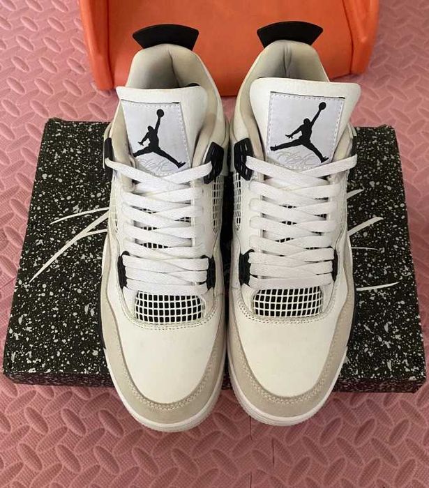 Buty meskie Mokasyny Jordan_4_Retro_military_black R.44