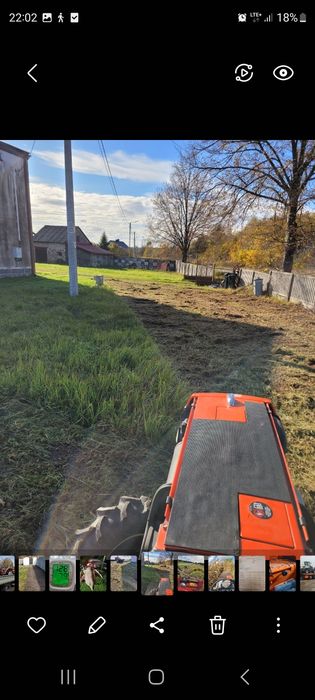 Uslugi małym traktorkiem kubota