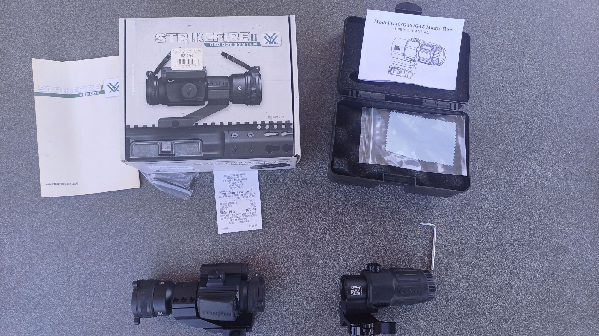 Kolimator Vortex StrikeFire II Red Magnifier 3x30 ET Style - czarny