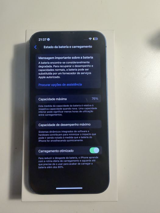 Iphone 13 com 128 GB azul