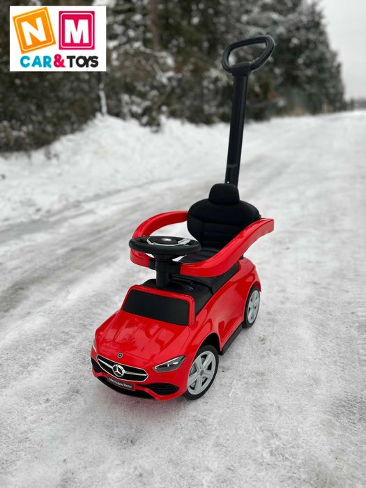 miękki fotel Gumowe koła Mercedes C-CLASS JEŹDZIK Pchacz z rączką