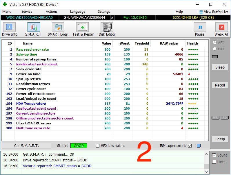 HDD WD 2 TB, 320 GB, 160 GB