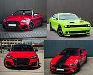 WYNAJEM Audi S3, S5 CABRIO, Maseratti, Challenger Wypożyczalnia