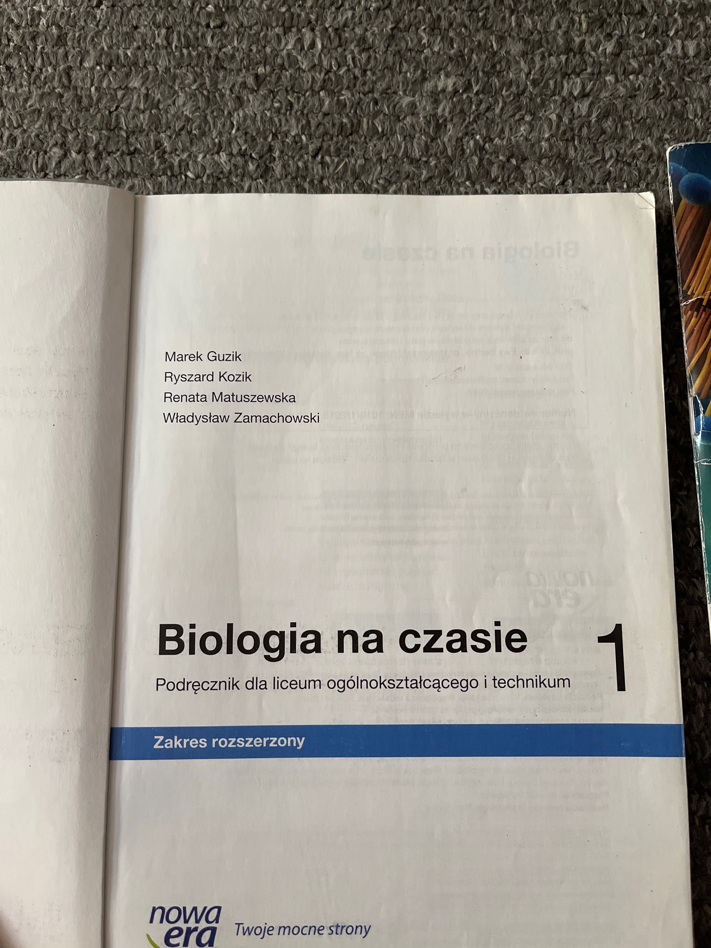 Podręcznik „Biologia na czasie 1” + karty pracy