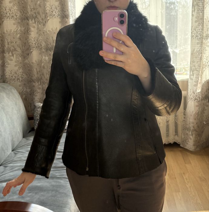 Жіноча дублянка натуральна