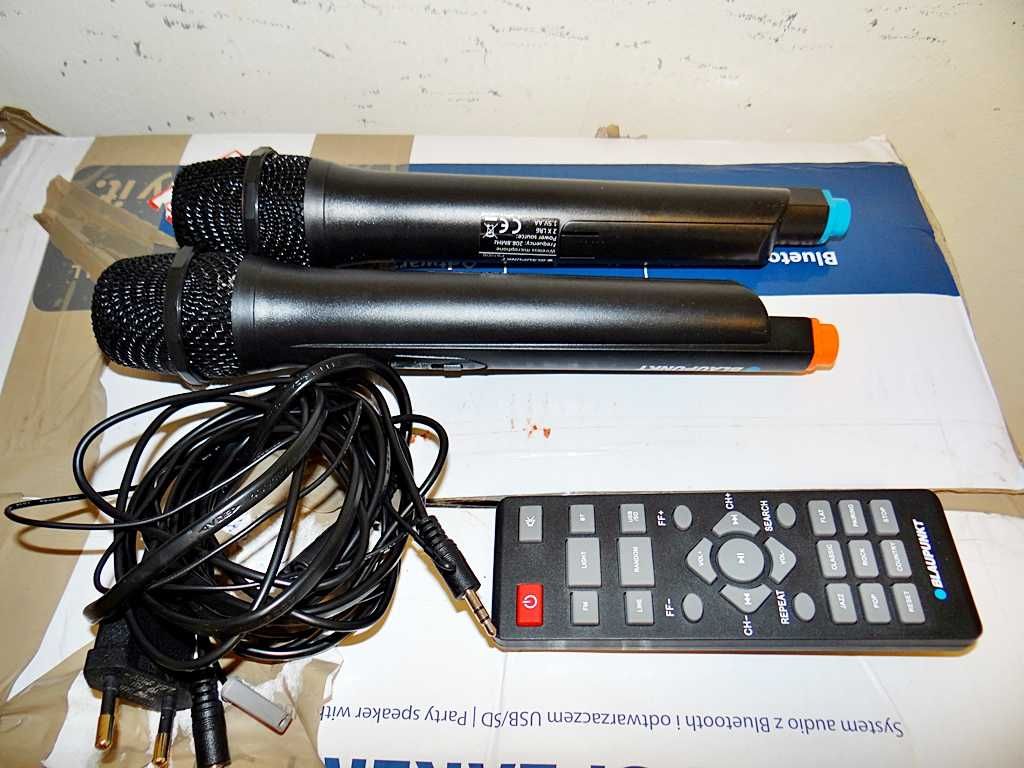Kolumna Blaupunkt PS10DB czarny 1200W / Karaoke / 2 mikrofony