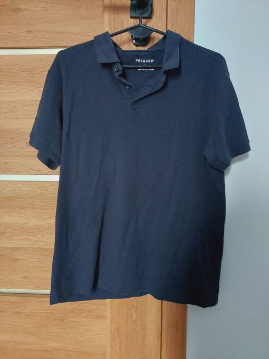 Granatowa koszulka polo z krótkim rękawem Primark L