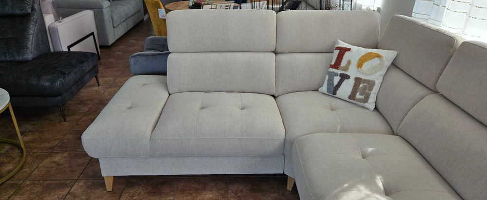 Komfortowy narożnik GOYA stelaż włoski Bydgoskie Meble 2,89x2,30