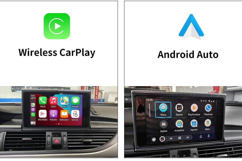 Apple Carplay Android Auto BOX Audi A4 B8 A5 A6 C7 A8 D4 Q3 Q5 Bezprz.