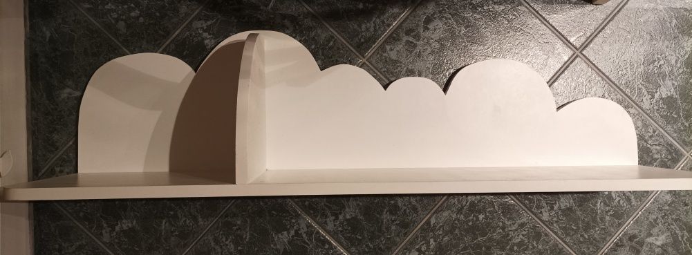 2 x duża półka w kształcie chmurki chmury chmurka