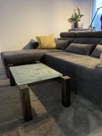 Stolik kawowy LOFT metal szkło