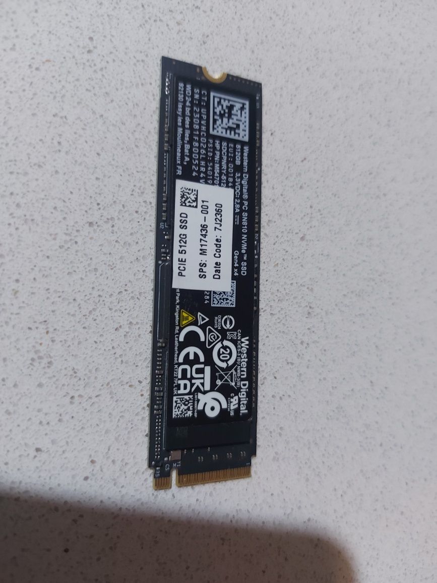 Disco M2 NvME 512 GB Wd