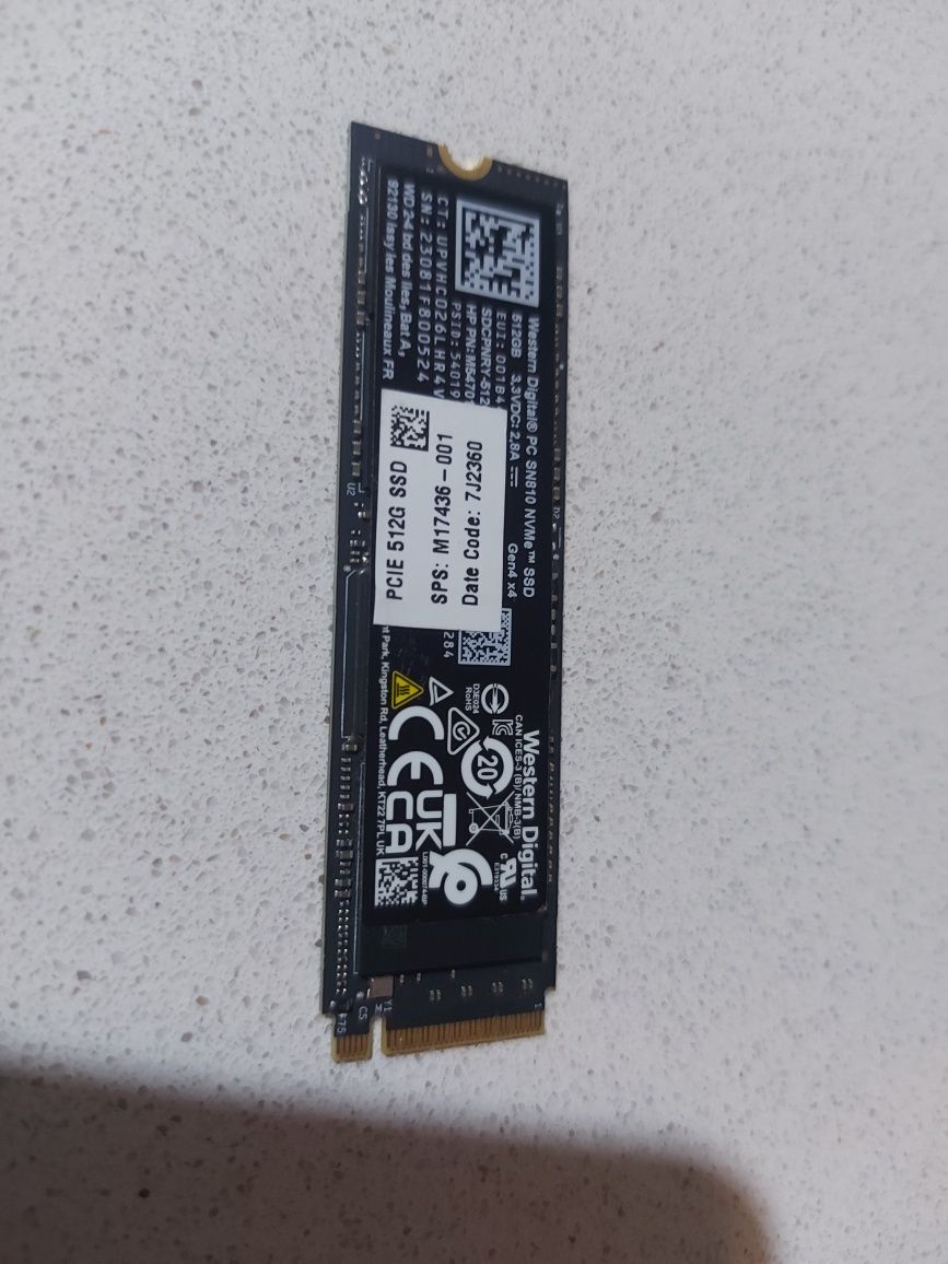 Disco M2 NvME 512 GB wD