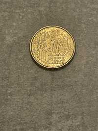 10 euro cent centów espana 1999 cervantes moneta kolekcjonerska