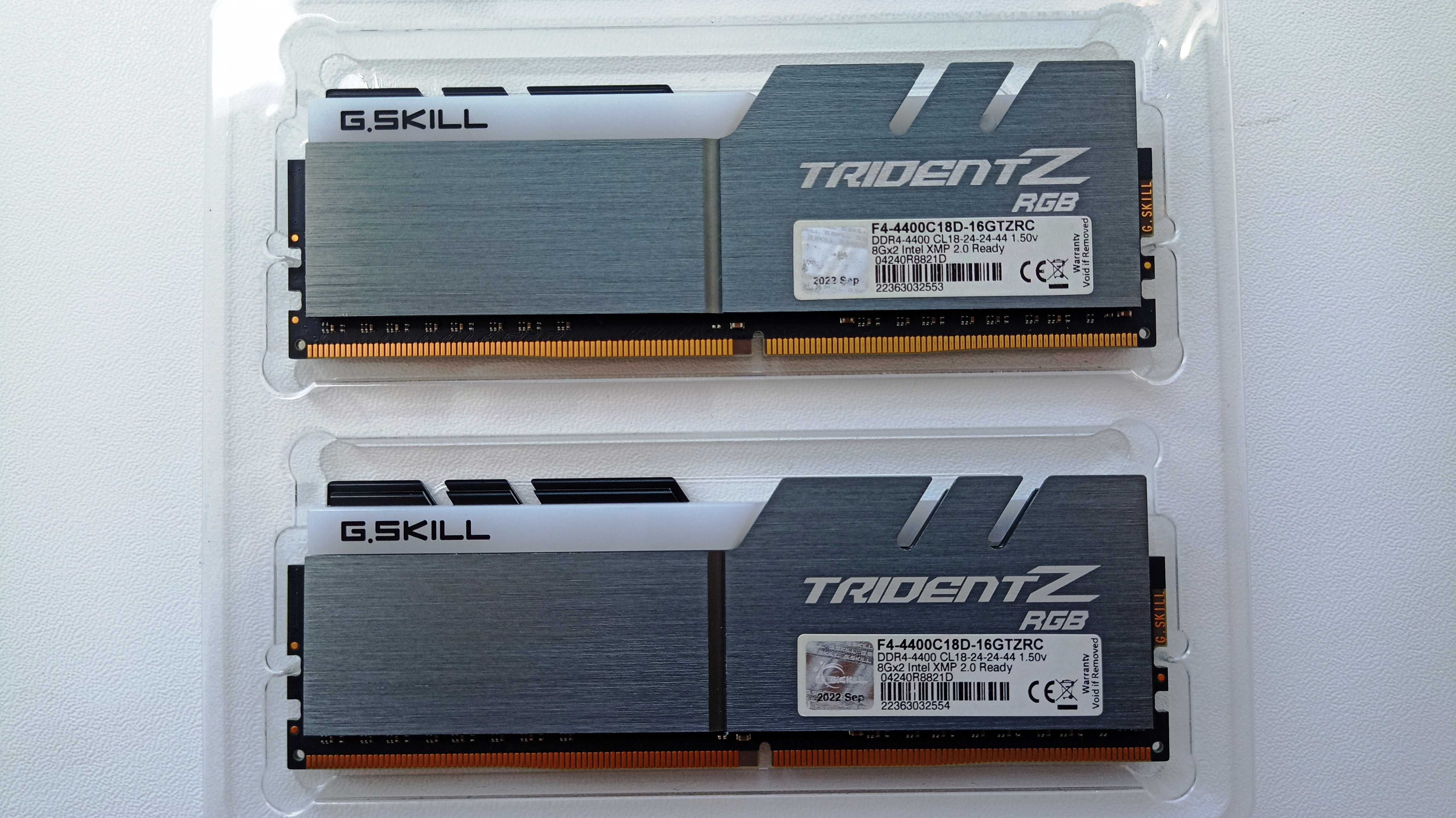 Оперативна пам’ять 16 GB G.Skill Trident Z RGB DDR4-4400 mhz