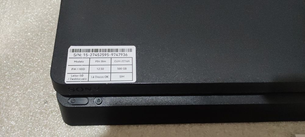 PlayStation 4 Slim CUH-2116A FW 12.50 (Destravavel)