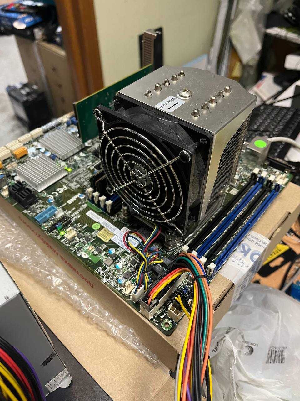 Серверный комплект Supermicro X10SRH-CF + Xeon E5-2697 v3 + 64Gb DDR4